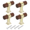 sourcing map 4Pcs T-Bar Wooden Drawer Pulls, 1.57" x 0.69"