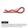 sourcing map 50pcs 30-Degree Angle RC Body Clips Bent Springy