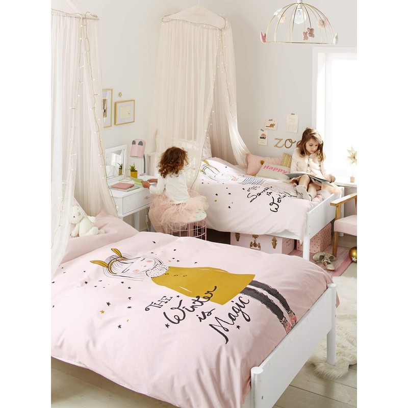 Vertbaudet Bed Canopy for Girls Bedroom Pale Pink One Size