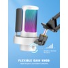 Fifine PC USB RGB Mic, Streaming Gaming RGB Computer Condenser