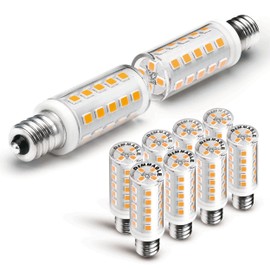 Xyanmc E12 Dimmable 15 Watt-40 Watt Himalayan Salt Lamp Bulbs Equivalent, C7 T20 4W 400lm AC120V Night Light LED Bulbs with E12 Base for Rock Salt Lamps, 2700k Warm White,8Pack