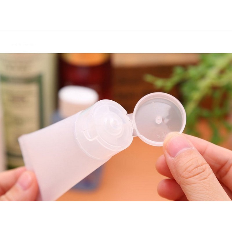 20pcs 15ml/30ml/50ml/100ml Empty Refill Translucent Frosted Plastic Travel Cosmetic Makeup