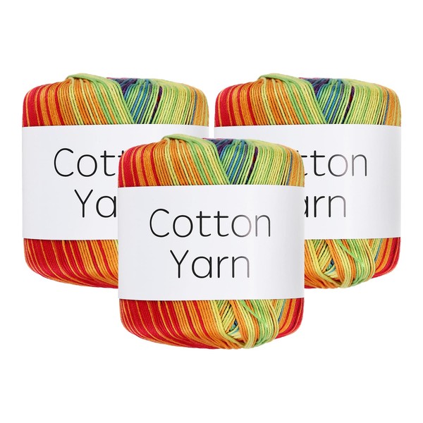 Rebower Cotton Yarn,100% Cotton Soft Knitting Yarn [for Hand DIY