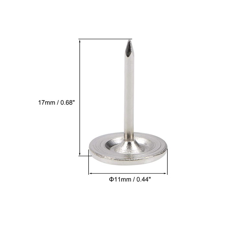 sourcing map 50 pcs upholstery nails drawing pins 11 mm