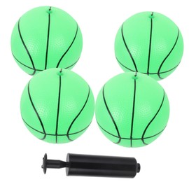 Sosoport 1 Set Luminous Basketball for Glow Dark Inflatable Balls with Pump for Playground Sports Entertainment Fun for Beach and Garden Play