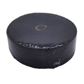 Ucreative Black Fiberglass Exhaust Header Wrap 2" x 50' with 10pcs 11.8 Inch Stainless Steel Locking Ties 2-Pack