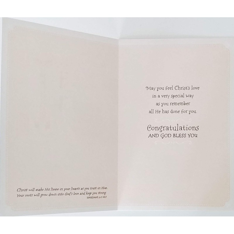 Greeting Card On Your First Holy Communion for Her (Pink)