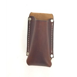 Leather Flashlight Holster for Nebo Slyde, Slyde King, and other 1.25" Diameter Flashlights (Dark Brown)