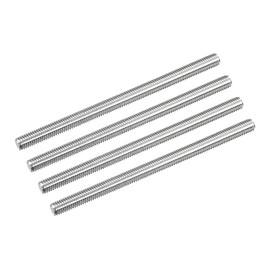 sourcing map Fully Threaded Rod M8 x 130mm 1.25mm Thread Pitch 304 Stainless Steel Right Hand Threaded Rods Bar Studs 8 Pack