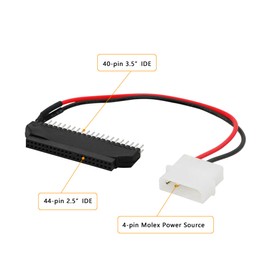 CERRXIAN 2.5" HDD to 3.5" IDE (44 Pin - 40 Pin) Adapter for Laptop PC (Pack of 2)