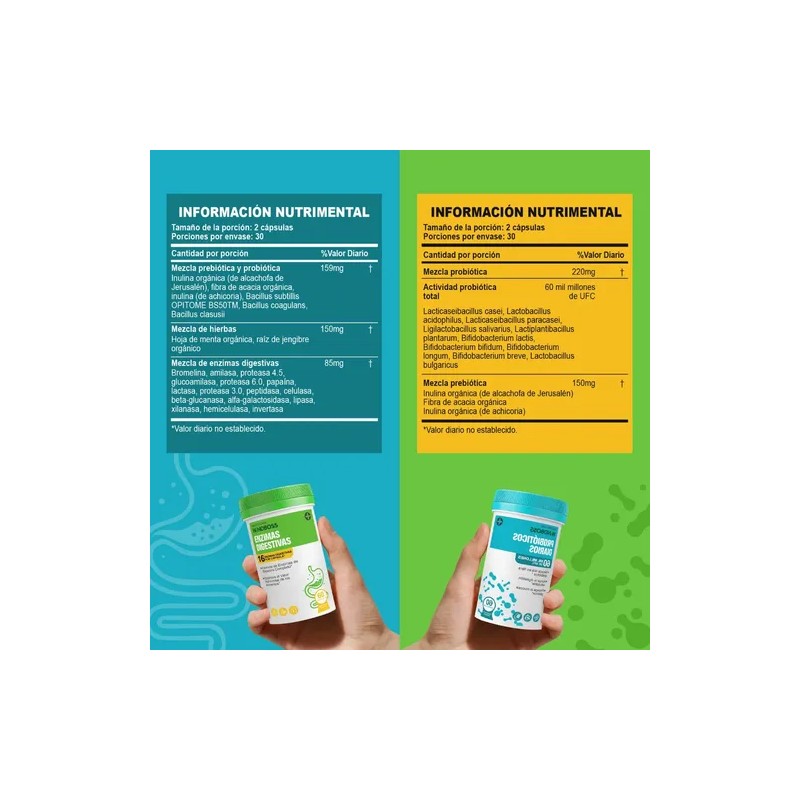 Windboss Combo Digestivo Probiotics + Enzimas | Intestinal A