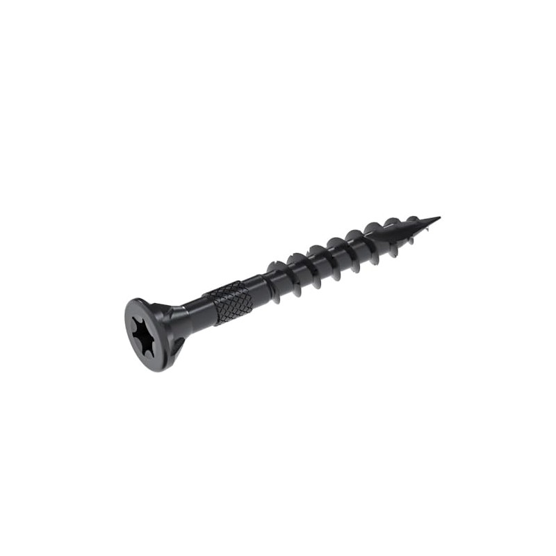 Grip-Rite GRDF158STBLK67 DeckForce #8 x 1-5/8" Nano Coated Wood Screws,