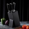 Navaris Knife Block, Black - Universal Knife Storage Solution -
