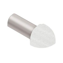 Schluter Rondec 90-Degree Out Corner with Rounded Reveal Surface - Finishing and Edge-Protection Profile - 3/8" Aluminum Matte White - ED/RO100MBW