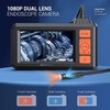 DEPSTECH Dual Lens Industrial Endoscope, 1080P Digital Borescope Inspection Camera,