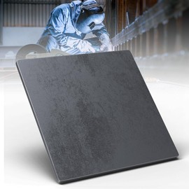 1 Pcs 10x10 Steel Plate - Steel Base Plate 10x10, Laser Cutting Square Weldable Metal Plates, Heavy Duty Hot Rolled Steel Plates for Construction Support and Welding Practice, 1/4" Thick