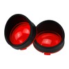 HDBUBALUS ABS Visor Style Turn Signal Lens Indicator Light Bezels