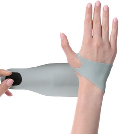 手首 サポーター 固定 保護 超薄型 手首サポーター通気性 圧力調整 保護 怪我防止 手首用サポーター 軽量 吸汗速乾 スポーツ 家事 育児 パソコン/スマホ操作 男女兼用 (1, グレー)