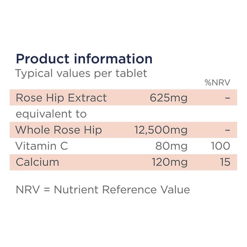 Healthspan Rose Hip 12,500mg (90 Tablets) | Supports Joint &