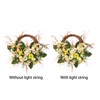 Artificial Wreath Yellow Wild Daisy Half Wreath Easter Decoration Wreath