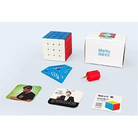 MoYu RS4M Magic Cube, Stable with Magnet, Smooth Rotation, Adjustable Rotation, Sticker-less, Brain Training, 4x4