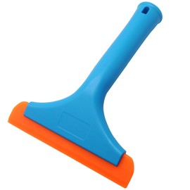 Seimneire 6 Inch Car Window Squeegee Silicone Squeegee, Auto Window Squeegee Small Windshield Squeegee, Tile Squeegee Mirror Squeegee Shower Squeegee for Glass Doors (Blue Handle)