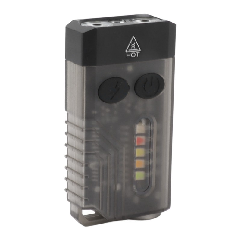 Mini Flashlight Portable Rechargeable Buzzer Alarm Keychain Light for Camping