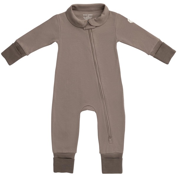 MON CHOU Convertible Footie Pajamas - Soft Organic Cotton Baby