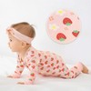 LITTLE JAMJAMS Strawberry Sweetie Zippered Viscose from Bamboo One-Piece Ultra