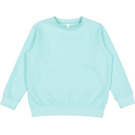 LAT Youth Crewneck Sweatshirt Boys & Girls | Kids Long Sleeve Fleece Top, Chill, X-Small