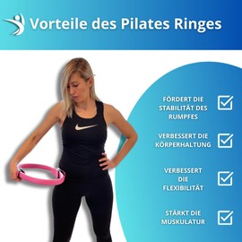 Winch Pilates Ring Pro, Premium Quality with Soft Padding, Non-Slip Handle, Resistance Ring for Full Body Training, Yoga and Physiotherapy, Fitness Equipment for Home Training and Studio Workout
