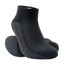 TINAYAUE Neoprene Diving Socks 3MM Warm Anti Slip Diver Water Socks Unisex Dive Wetsuit Socks for Scuba Diving Swimming Surfing Snorkeling Beach Walking (UK, Alpha, L, Regular, Regular, Black)