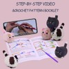 Cat Crochet Kit for Beginners, Crochet Animal Kit for Adults