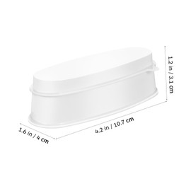 Healeved 3pcs French Style Nail Dip Containers Ergonomic Design for Easy Dipping Powder Application Lightweight Compact Nail Art Supplies for Professional Home Use