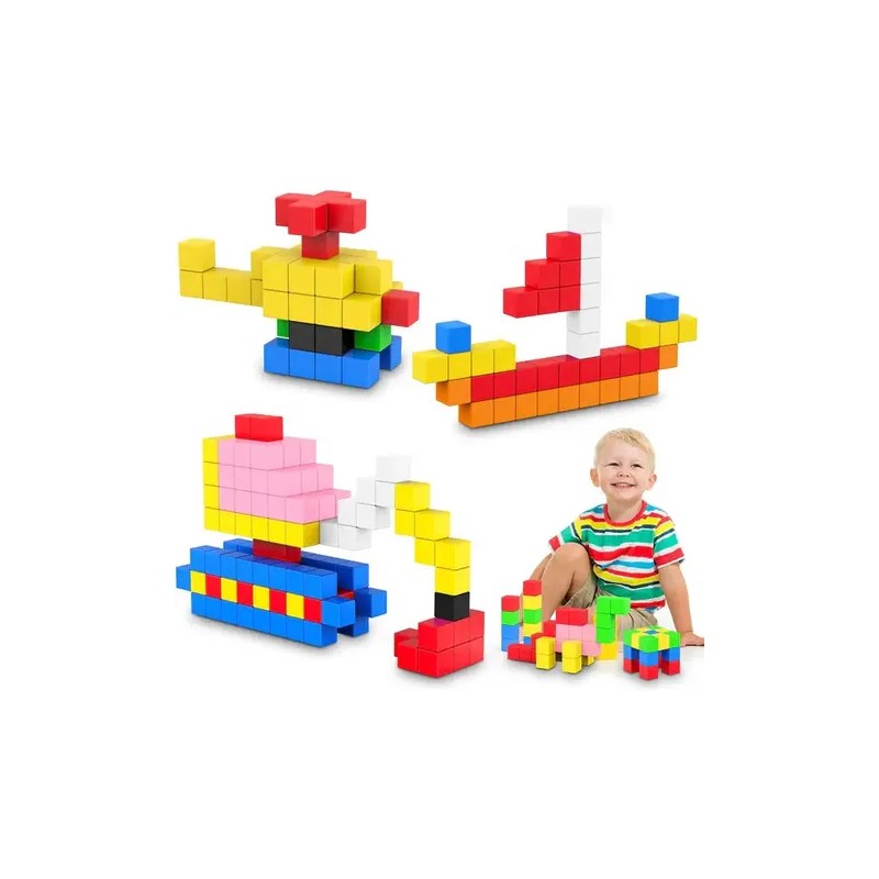 Bloques Magnéticos De Construcción Montessori Crafties 48pz