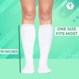 Walking Boot Sock Liner - Low Top Short Cam Walker Boot - Cam Boot Liner - 19 Inch Cam walker Sock - 4 Socks