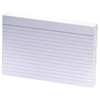 Booghe A6 White Record Cards - Ruled with Headline, 100
