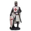 Golden Future Crusader in Armor Knight Templar Cross Decorative Sculpture