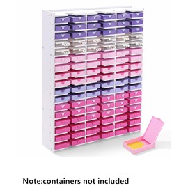 Trabricks Mate 51 Grids Diamond Painting Trays Tower Organizer, Diamond art Storage Accessories, Art Trays with Lids Shelf（without Trabricks）