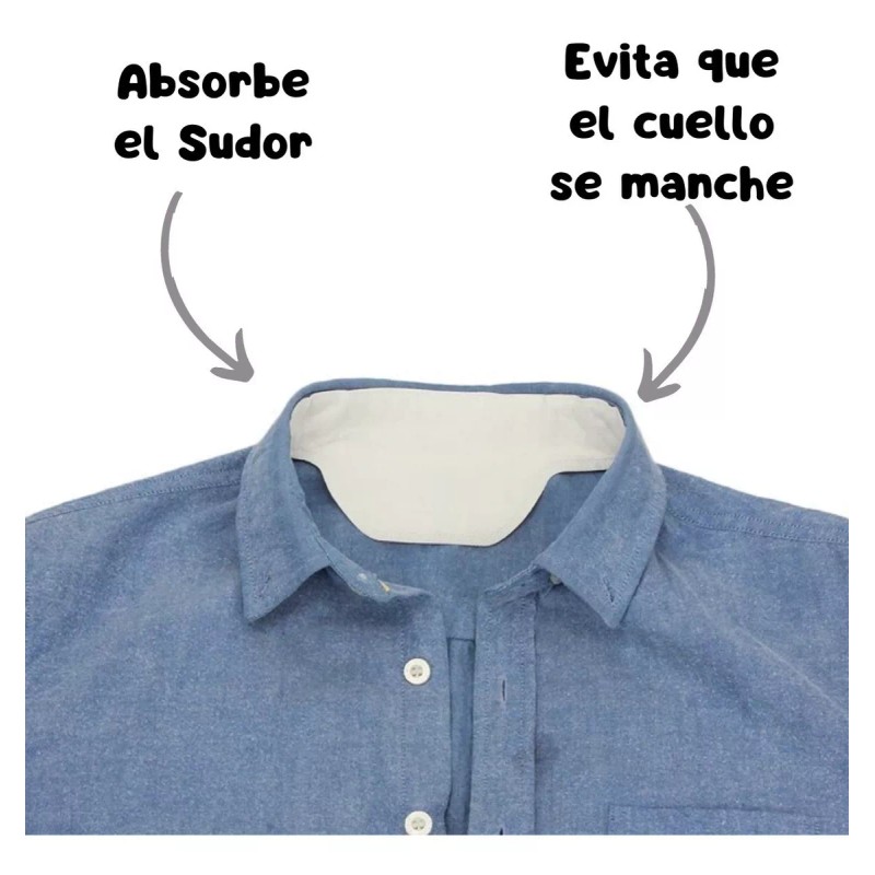 Universo en Linea Protector Almohadilla Cuello Absorbe Sudor Evita Manchas