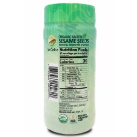 McCabe ORGANIC Salted Sesame, 8oz, USDA & CCOF Organic Certified