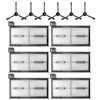 Auoiian 6-Pack Replacement Filters & 6 Side Brushes for eufy