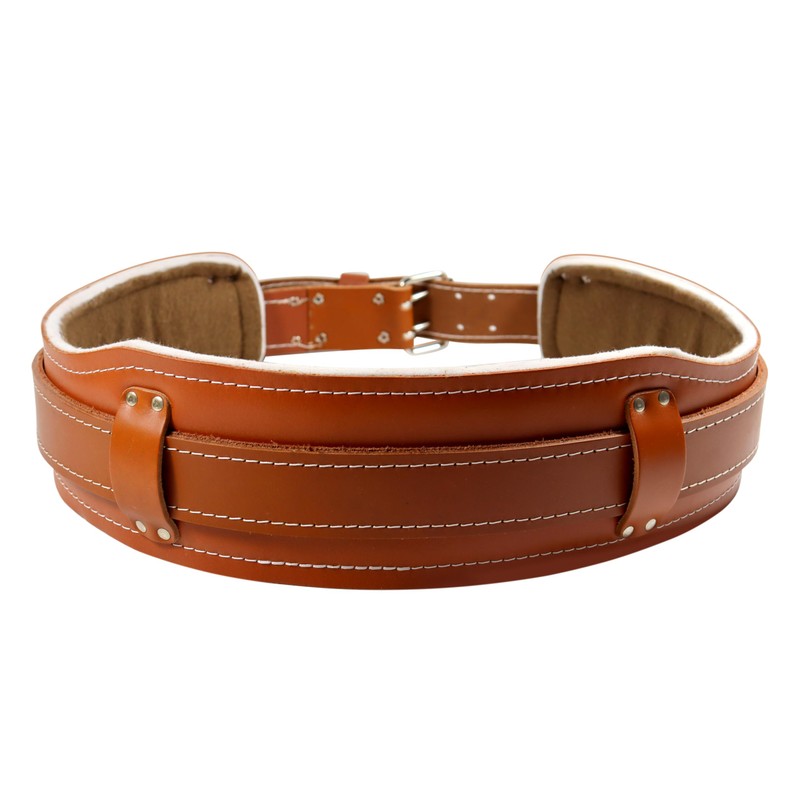 Duracuir Construction Leather Tool Belt with Lumbar Support (SMALL 26-34