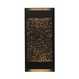 Sunlite 81040 12-Inch LED Rectangular Outdoor Up & Down Wall Sconce, Clear Acrylic Panel, 22 Watts, 300 Lumens, 3000K Warm White, Dimmable, ETL Listed, Black, for Residential & Commercial Use