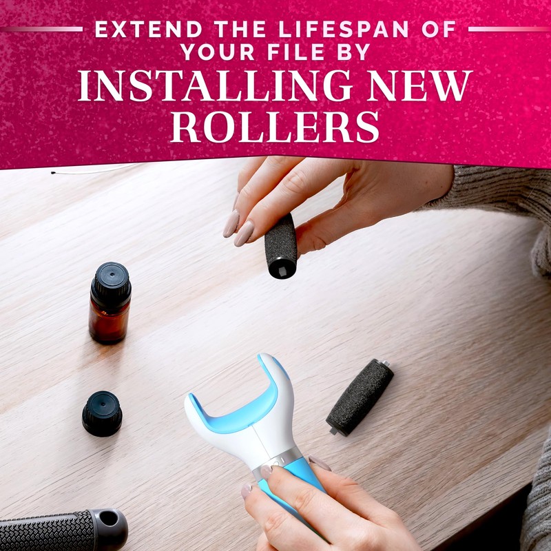 11 Pcs Replacement Rollers for Electric Foot Callus Remover Tool