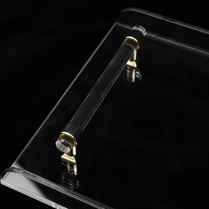 31inch Bathtub Caddy Tray,Gold Handle Clear Bathtub Caddy Tray,Acrylic Bathroom