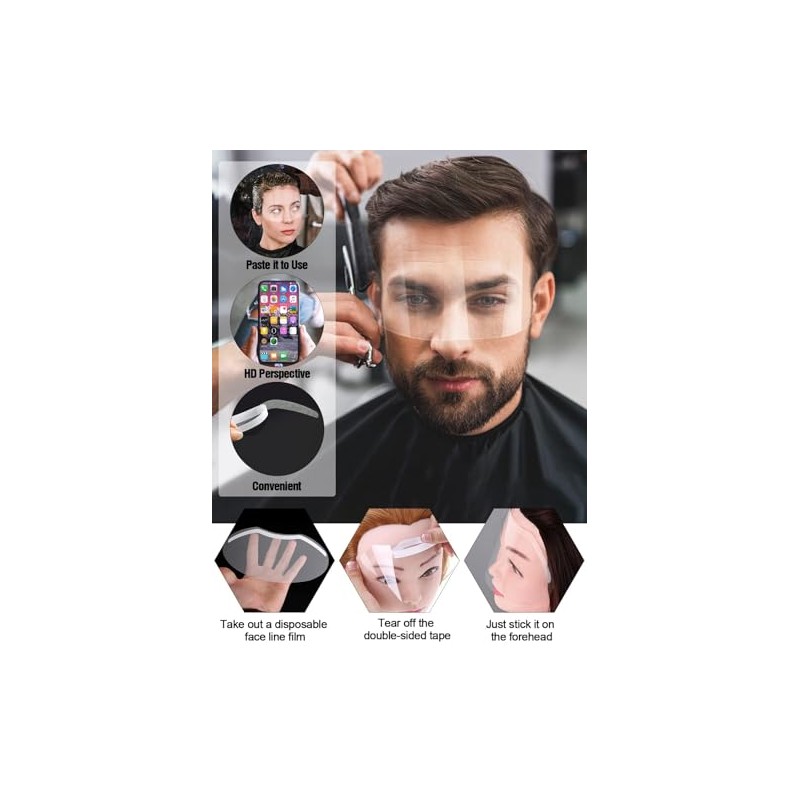 EBANKU - 50 viseras de ducha de microblading, protector de