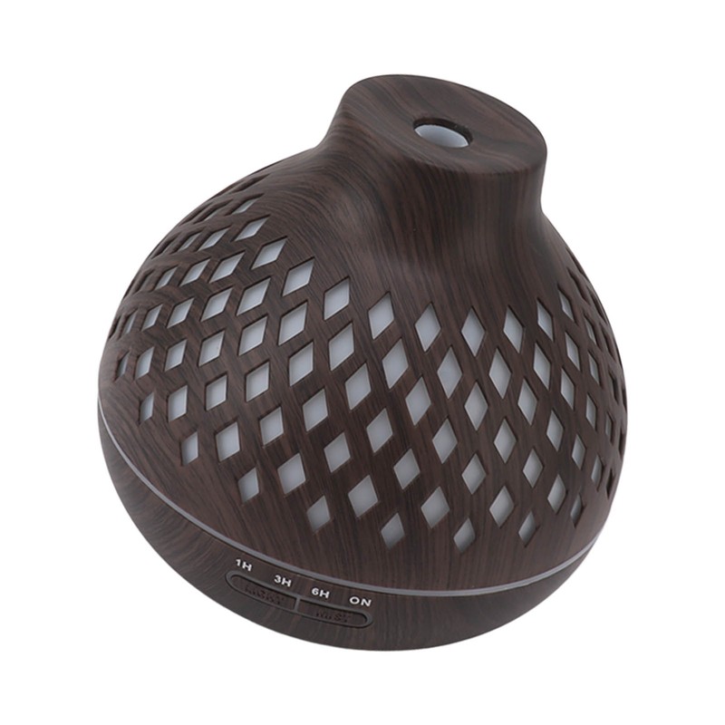 400ml Aromatherapy Humidifier Onion Wood Grain Aroma Humidifier Colorful Light