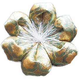 Rin Futon, Domestically Produced in Japan, Rin Zabuton, Kit Kat (No. 1 Diameter 9cm, Flower Shape, Midori)