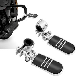 Sresk 1", 1-1/4", 1-1/3" Inch Motorcycle Highway Foot Pegs Adjustable Highway Footpegs Footrest Fit for Harley Touring Softail Road King Road Glide Sportster Honda Kawasaki Suzuki Yamaha(Chrome H04)